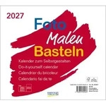 Foto-Malen-Basteln Bastelkalender quer wei&szlig; 2027