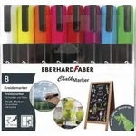 EBERHARD FABER Kreidemarker Chalk Marker 8 Farben 1 bis 2mm 8 St&uuml;ck Rundspitze