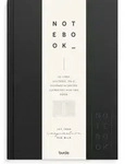 Burde Notizbuch Textil schwarz liniert A5