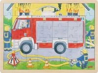 Schichtenpuzzle Feuerwehreinsatz