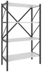 Holz Metall Stand Regal B&uuml;ro B&uuml;cher Insasi 4fach