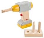 HABA 2012315001 - Creative Play, Bohrmaschine, 6-teilig, Holz