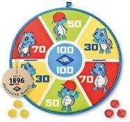 Schildkr&ouml;t Soft Dart Set, Klett Dartscheibe beidseitig bedruckt &Oslash;38cm, 6