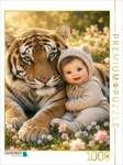 CALVENDO Puzzle Im Schutz des Tigers 1000 Teile Lege-Gr&ouml;&szlig;e 64x48cm...