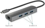 Renkforce Netzwerkadapter/Hub 1 GBit/s USB-C&reg; (USB 3.2 Gen 1), Gigabit-LAN (1
