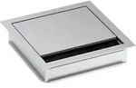 Bachmann 930.310 Kabeldurchf&uuml;hrung quadratisch Klemm-&Oslash; (max.) 5 mm Aluminium Silber