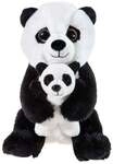 Heunec 509474 - Panda mit Baby, Pl&uuml;sch, 25 cm