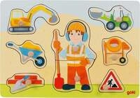 Steckpuzzle Bauarbeiter