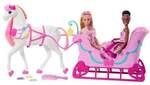 Barbie Pferd & Schlitten.JNH63