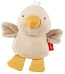 Sigikid 31259 - Knister-Greifling Ente mit Quietsche, 15 cm, Musselin/Teddystoff,
