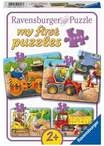 Kinderpuzzle 2, 4, 6, 8 Teile - Tiere auf der Baustelle