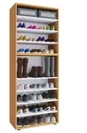 XXL Holz Gro&szlig;er Schuhschrank Schuhregal Lona 9