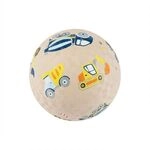 Sigikid 43523 - Ball Baufahrzeuge, beige, Naturkautschukball, 12 cm