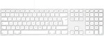 Matias FK318CS-DE Aluminum Wired Keyboard for Mac USB Tastatur Deutsch, QWERTZ, Mac