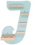 Wandregal "Buchstabe J" f&uuml;r Toniebox
