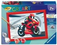 CreArt, Malen nach Zahlen Kinder - Motorradfahrer