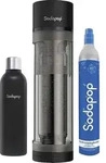 SODAPOP Wassersprudler Logan mit Edelstahlflasche + CO -Zylinder