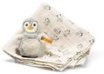 Steiff 242953 - Geschenkset Lio Pinguin Greifling mit Rassel und Spucktuch