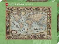 WILLEM BLAEU WORLD, HEYE Puzzle von Adam Shaw
