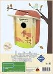 PEBARO 399/3S - Laubs&auml;gevorlage Vogelhaus bunt bedruckt, 4 Platten, DIN A4