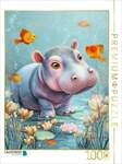 CALVENDO Puzzle Entz&uuml;ckende Tierbaby Illustrationen 1000 Teile Lege-Gr&ouml;&szlig;e 64 &times; 48