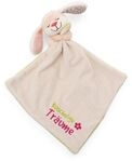 NICI Schmusetuch mit Pl&uuml;sch Hase 12cm 22x22cm