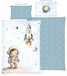 Klaus Hering 2485434063 - babybest&reg; Bettw&auml;sche, Kleiner Astronaut, Made in Green,