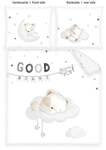 Klaus Hering 2485216212 - babybest&reg; Bettw&auml;sche, Sleeping little bear, f&uuml;r Wiege