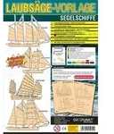 Laubs&auml;gevorlage Segelschiffe