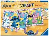 CreArt, Malen nach Zahlen Junior - Disney Stitch & Angel