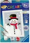 CreArt, Malen nach Zahlen Kinder - Schneemann Snowy