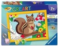 CreArt, Malen nach Zahlen Kinder - Streifenh&ouml;rnchen