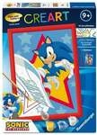 CreArt, Malen nach Zahlen Kinder Sonic the Hedgehog - Rasender Sonic