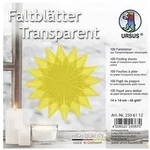 URSUS Falten Transparentpapier-Faltbl&auml;tter, 42 g/m2, 14 x 14 cm, zitronengelb,...