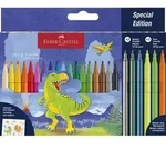 Faber-Castell Filzstifte Dino mit Sticker 18+6 St&uuml;ck