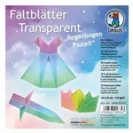 URSUS Faltbl&auml;tter Transparent "Regenbogen pastell"