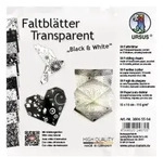 URSUS Faltbl&auml;tter Transparent "Black & White"