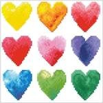 Diamond Dotz Herzen Regenbogen