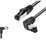 BKL Electronic 144026 RJ45 Patchkabel CAT 8.1 S/FTP 3m Schwarz Halogenfrei 1St.