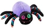 Heunec 453951 - Halloween Spinne, Pl&uuml;sch, lila/schwarz, 22 cm