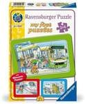 Kinderpuzzle 3x6 Teile - Wieso? Weshalb? Warum? Unterwegs mit Bus, Bahn und Flugzeug