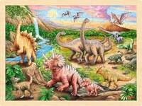 Einlegepuzzle Dinosaurierwanderung