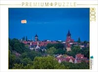 CALVENDO Puzzle Vollmond &uuml;ber Wasserturm Nord und Pauluskirche 1000 Teile