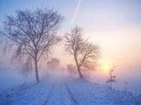 CALVENDO Puzzle Winterlicher Sonnenuntergang im Nebel, Meyenfelder Stra&szlig;e 1000 Teile