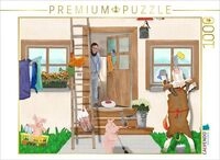 CALVENDO Puzzle Fr&uuml;hjahrsputz mit Bauernhoftieren 1000 Teile Lege-Gr&ouml;&szlig;e 64...