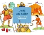 David und Goliat. Erz&auml;hlschienen-Figurenset