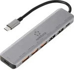 Renkforce RF-7465828 USB-Hub 6+1 Port USB-C&reg; (USB 3.2 Gen 2) USB 3.0 10 GBit/s zur