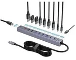 Renkforce RF-7465830 USB-Hub 10 + 1 Port USB-C&reg; USB 3.0 5 GBit/s zur internen