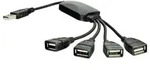 Akyga AK-AD-13 USB-Hub 4 Port USB-A USB 2.0 480MBit/s Schwarz AK-AD-13