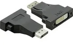 Value DisplayPort / DVI Adapterkabel DisplayPort Stecker, DVI-D 24+1pol. Buchse 0.15